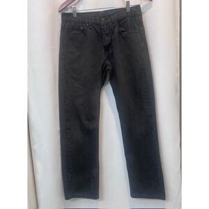 LEVIS 505 White Tab Men 29X30 Regular Fit  Straight Leg Gray Cotton Denim Jeans